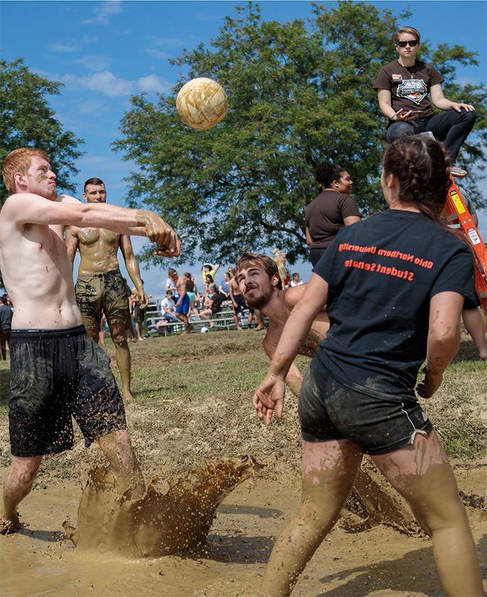 Mud Volleyball at Founders Hall
